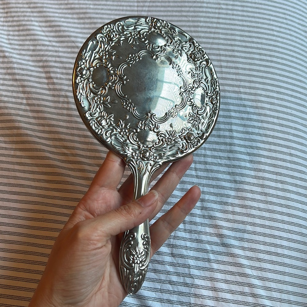 Vintage Silver Mirror